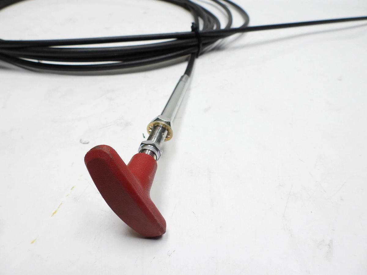 New 22' Push Pull Throttle Cable / Choke Cable W handle 264" 1/4"-24 Threads