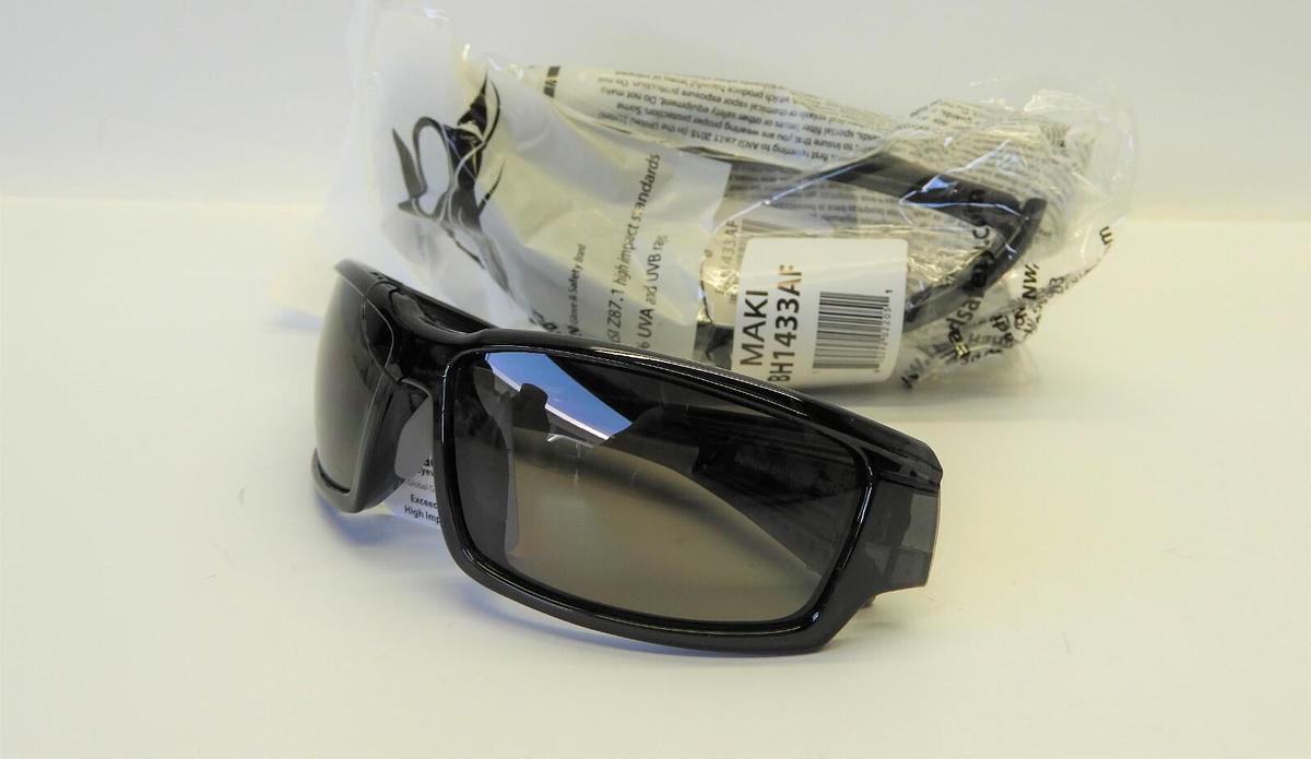 Lot Of 2 Bullhead Safety Eyewear BH1433AF Maki, Crystal Black Frame, Anti-Fog