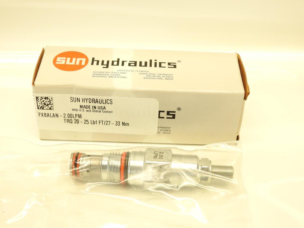 Sun Hydraulics FXBALAN-2.00LPM TRQ 20-25 LBF FT/27-33 NM Hydraulic Solenoid