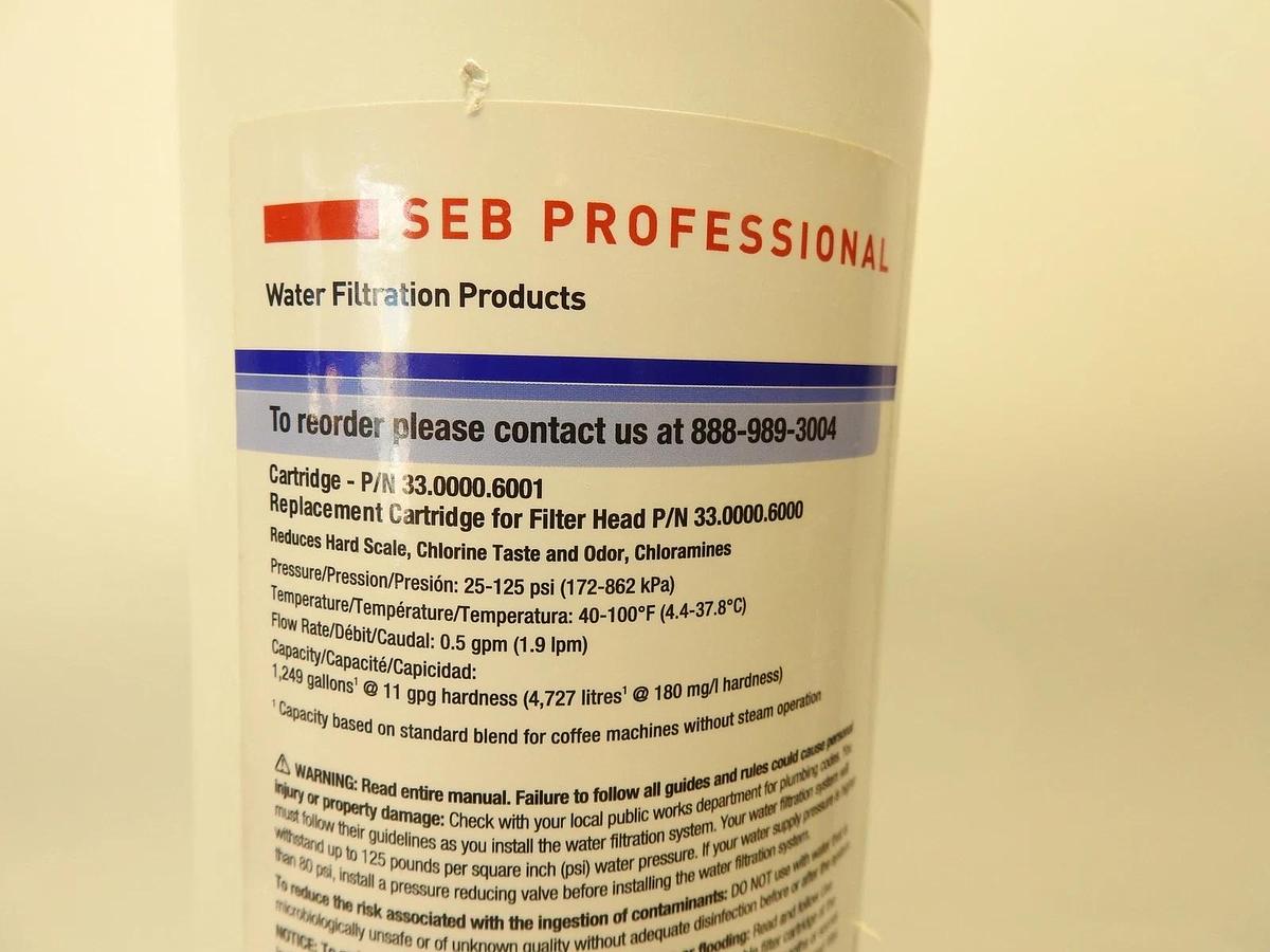 SEB 9610000112 Schaerer Pro Exchange Cartridge Espresso OEM Genuine 33.0000.6001