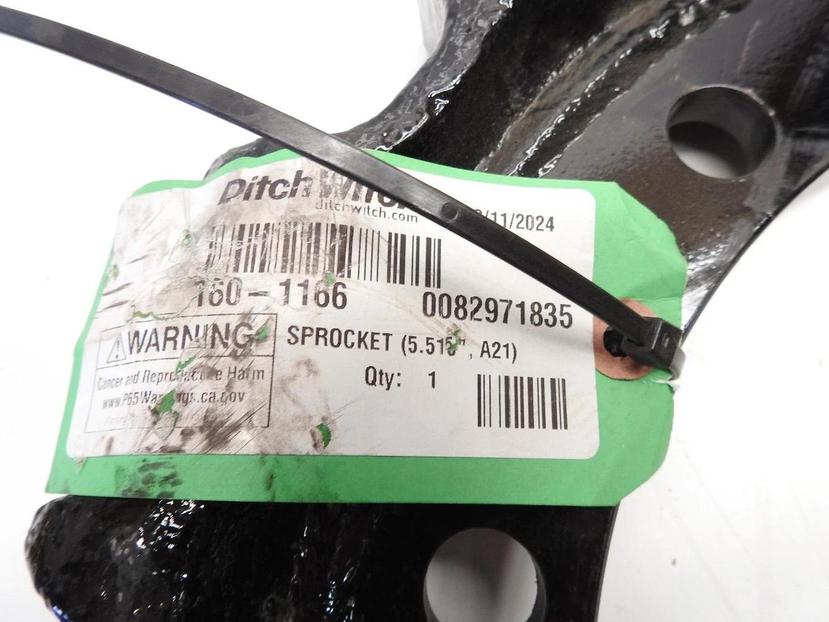 New Oem Ditch Witch 160-1166 Sprocket 5.515",A21 0082971835
