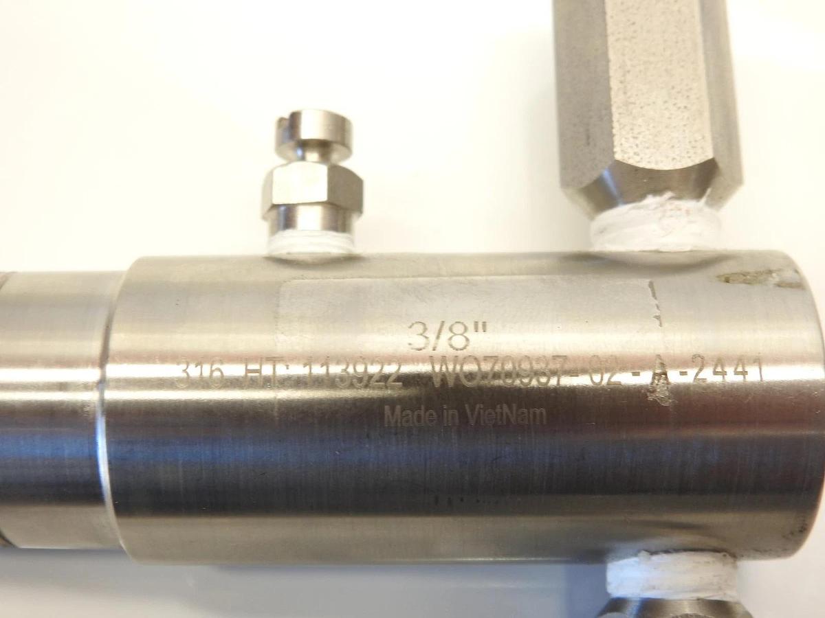 New Stainless Steel 3/8"  Extreme Pneumatic Air valve HT: 113922 W070937-02-A-2