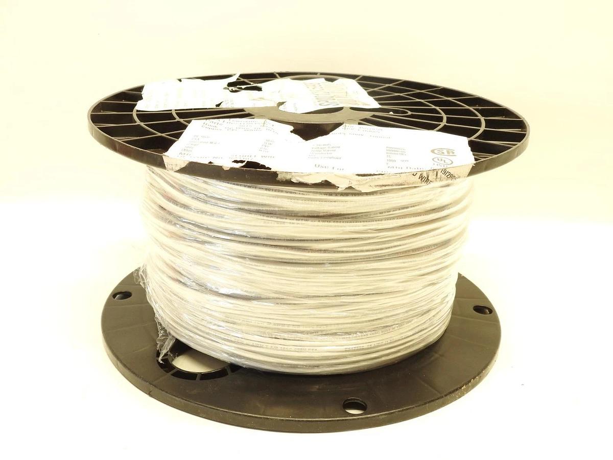 1000FT 1015-16/26-9 Hook- Up Wire UL 1015 16 AWG Copper PVC White