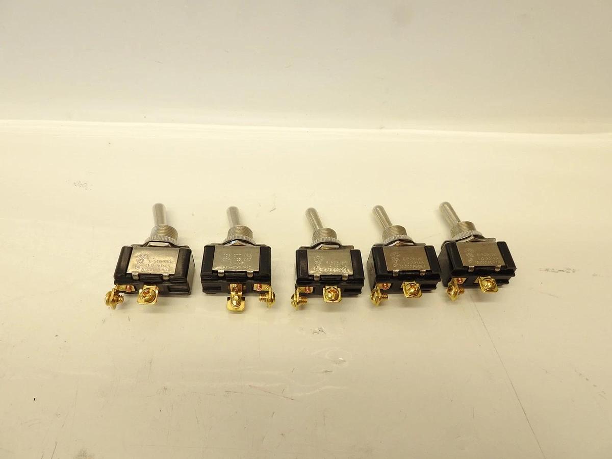 Lot Of 5 New Genuine Raypak E505159 Toggle Switch DPST 80,000 Series 10A 277V 20