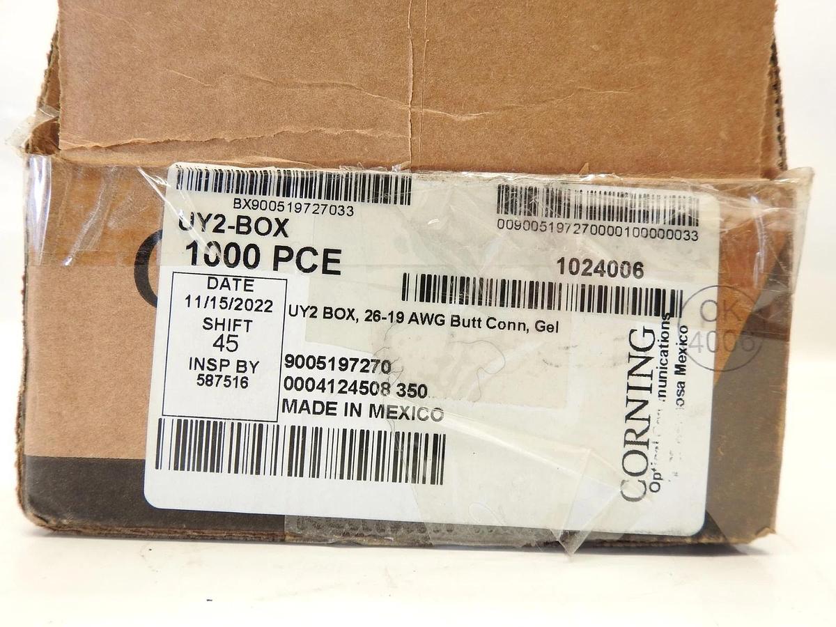 1000 Pack Corning UY2 Presslok Connectors