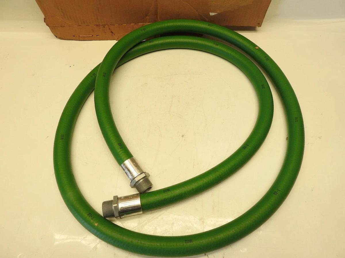 20161084 Continental 3/4" x 8'6" Flexsteel Futura Green Hardwall Hose Coupled Ma