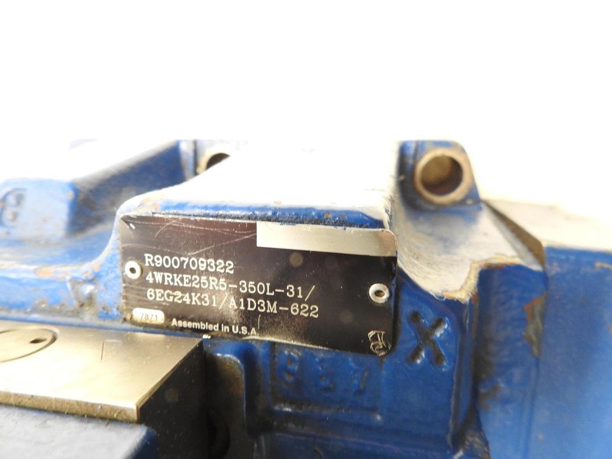 Used Used Oem Rexroth R900709322 4WRKE25R5-350L Hydraulic Valve Assembly