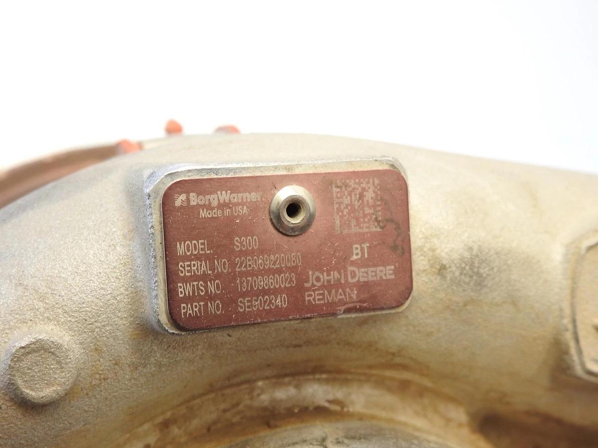 AS IS Oem John Deere SE502340 Turbo Charger