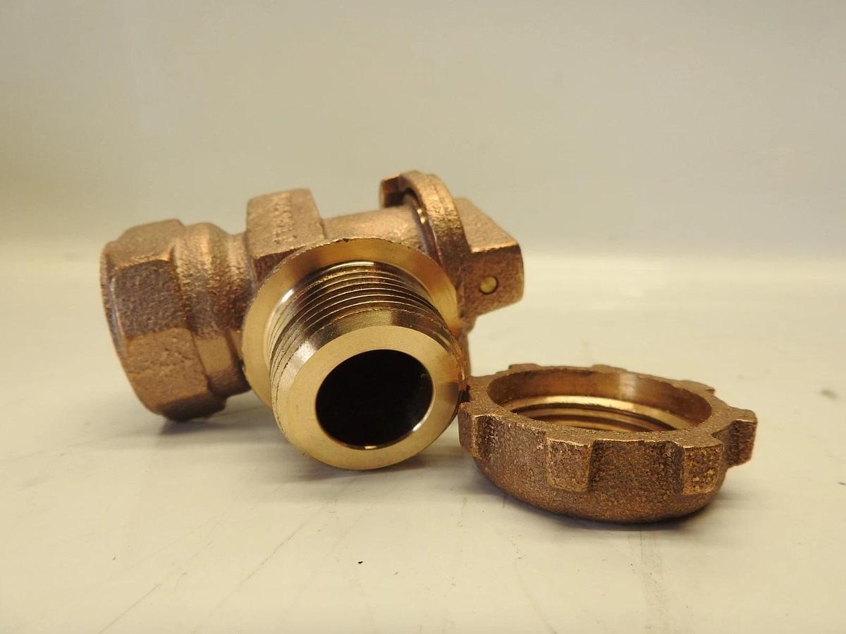 New Mcdonald Angle Curb Valve 3/4" FNPT x 5/8" Stop&Waste Full Port