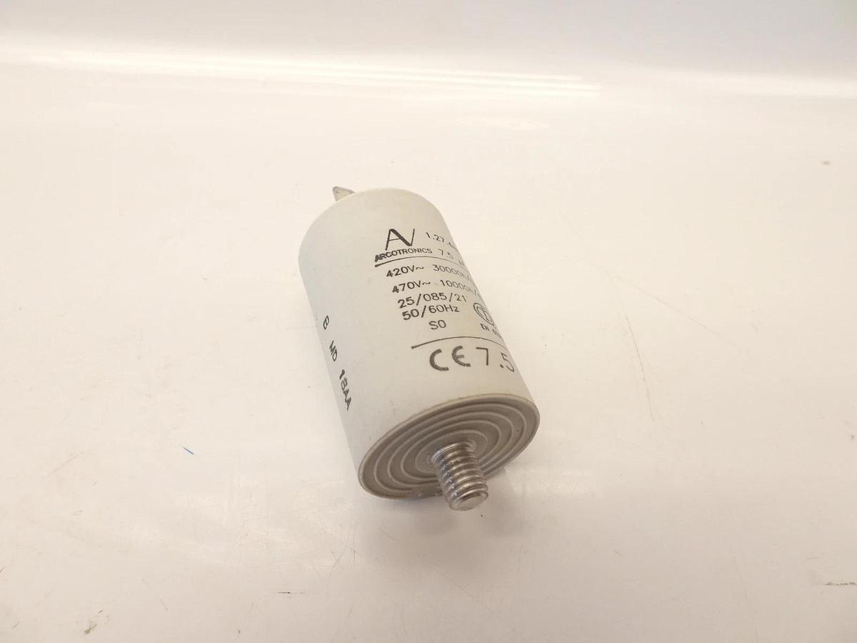 Arcotronics Generator Capacitor AVR MKP 7.5 uF 420V 470V -25/85/21 EN60252 OEM