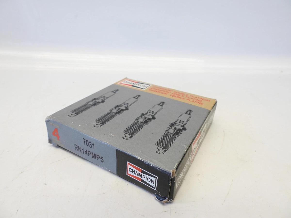 Set of 4 Genuine Champion Double Platinum Power Spark Plug 7031 RN14PMP5