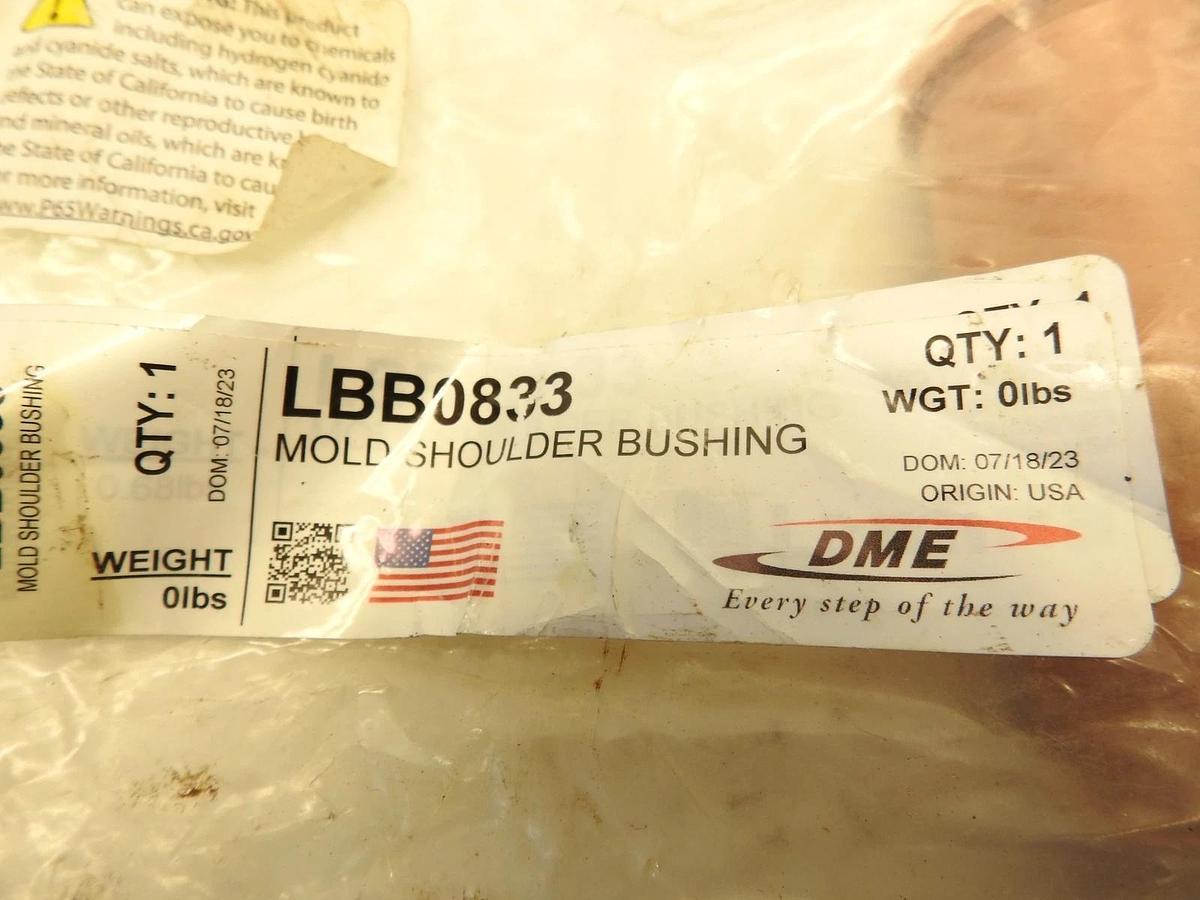 DME LBB0833 SHOULDER BUSHING BRONZE PLATED 1 ID X 3-3/8