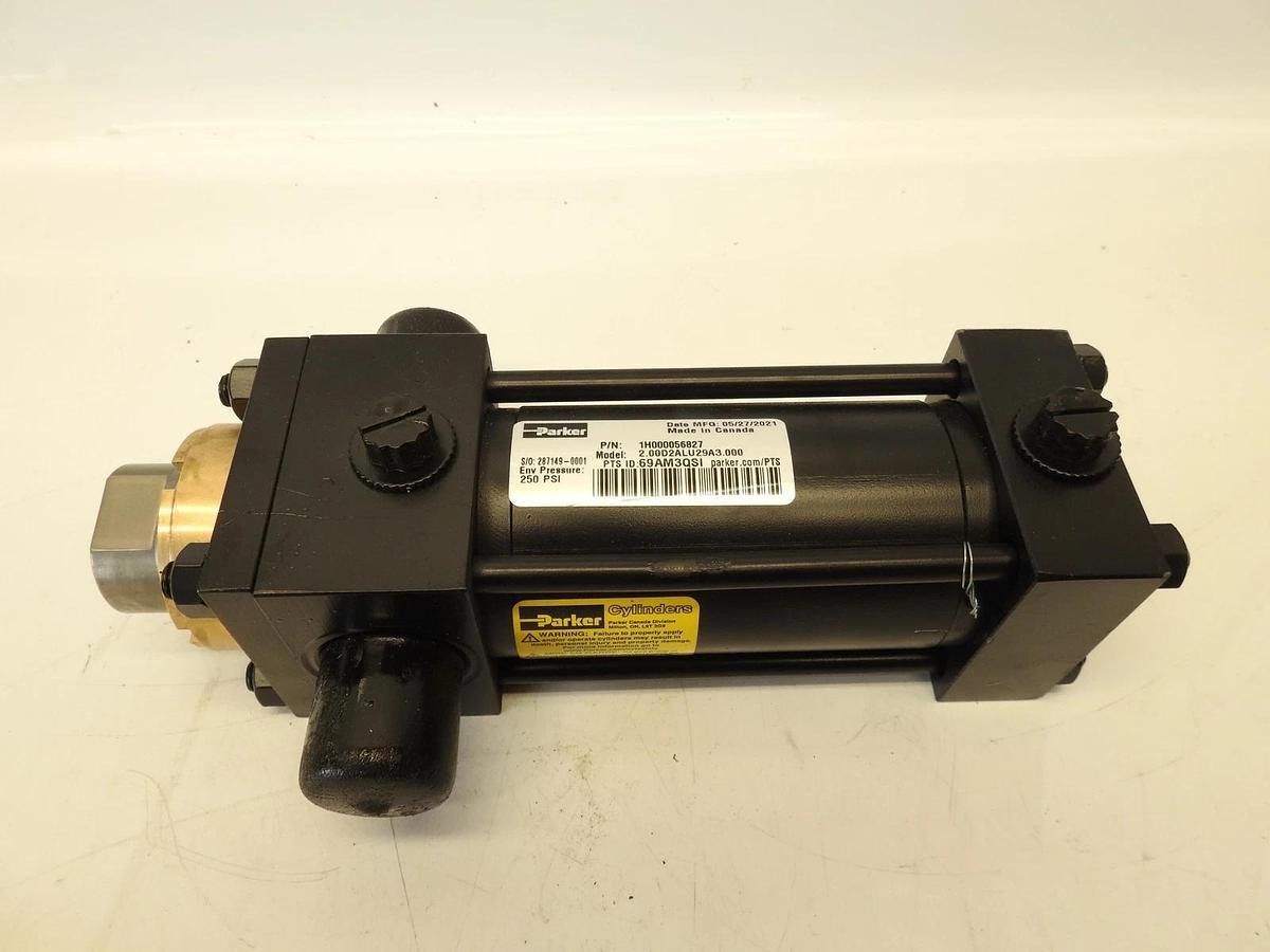New Oem Parker 1H000056827 250 PSI Hydraulic Cylinder 2.00D2ALU229A3.000