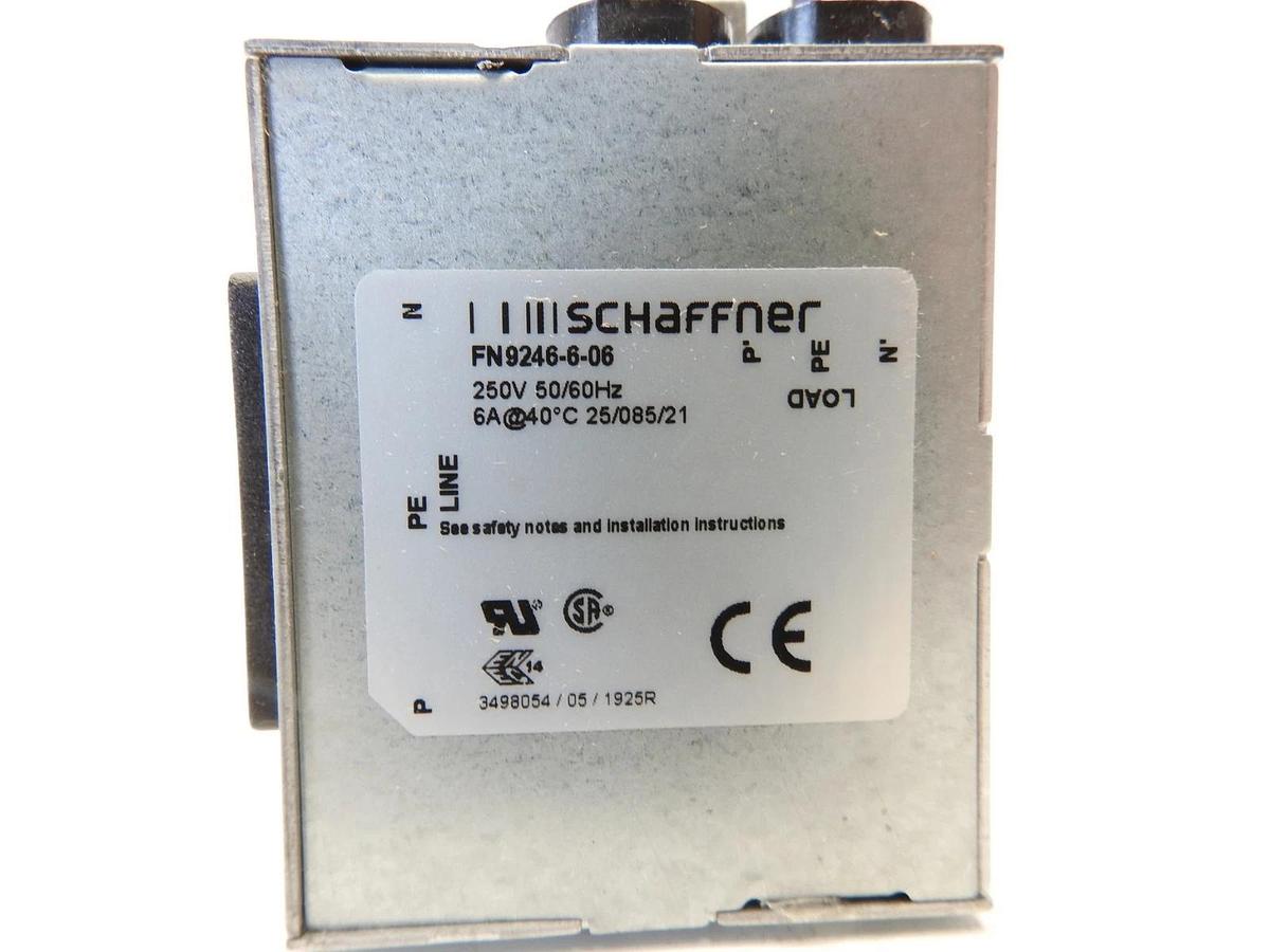 Schaffner FN9246-16-06 AC Power Entry Modules 16A FASTON IEC INLET W/EARTH LINE