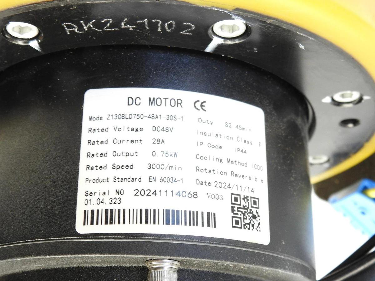 New Drive Motor and Wheel Assembly for Big Joe Z130BLD750-48A1-30S-1 SEB0.4 24V