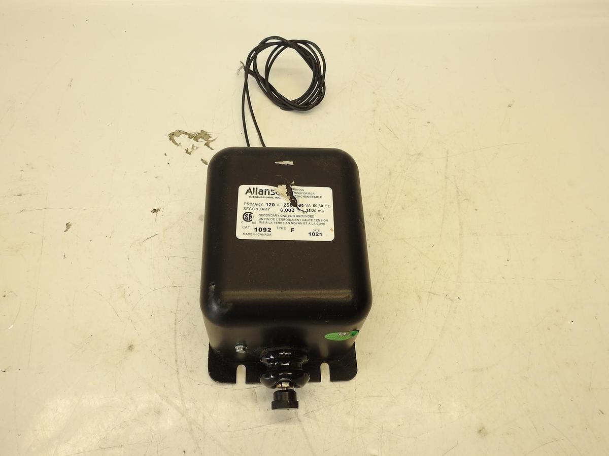 ALLANSON 1092F 6000V TRANSFORMER 1092-F, 1092 F REPLACES WEBSTER 612-6A7