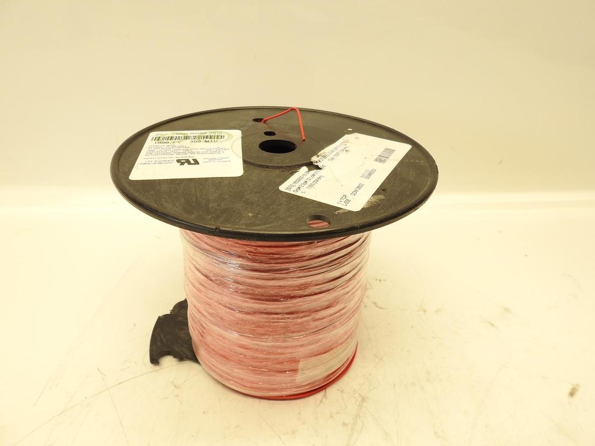 New 1000ft Belden Hook-Up Wire PTFE 24AWG High Temp 200C Red 83003 0021000 1,000