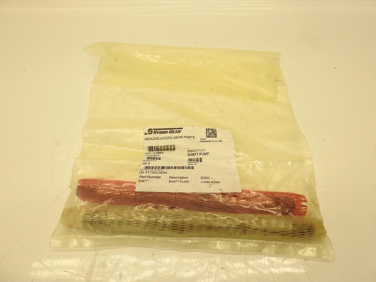 Lot Of 2 Hydro-Gear Genuine Part 51877 SHAFT PUMP