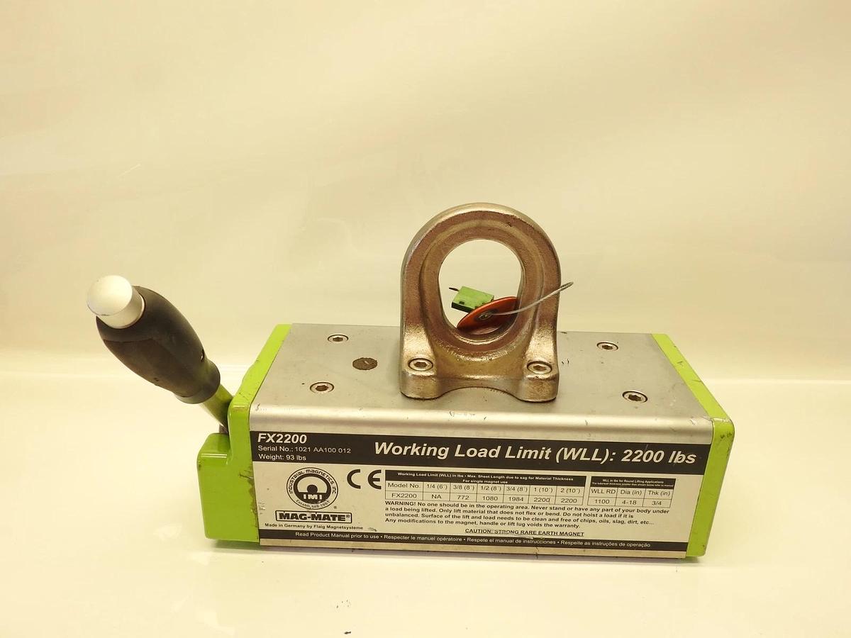 New Mag-Mate FX2200 Lift Magnet: 2,200 lb Capacity