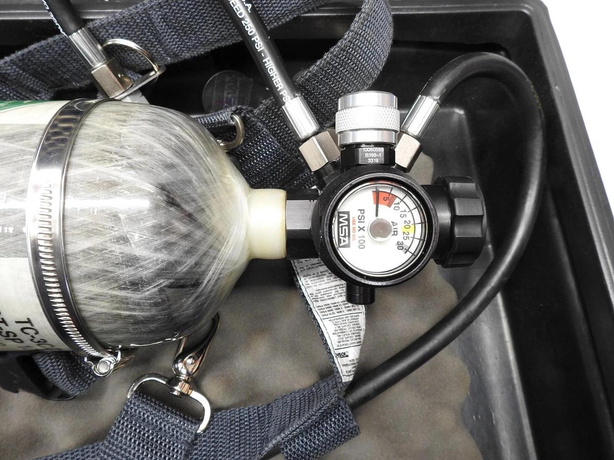 Genuine MSA 15 Minute Escape Pack with Carbon Cylinder