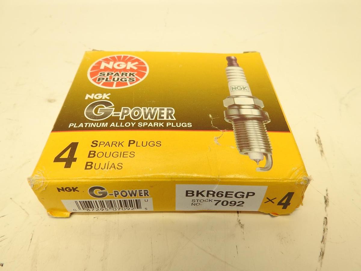 4 Plugs NGK BKR6EGP/7092 G-Power Platinum Spark Plugs
