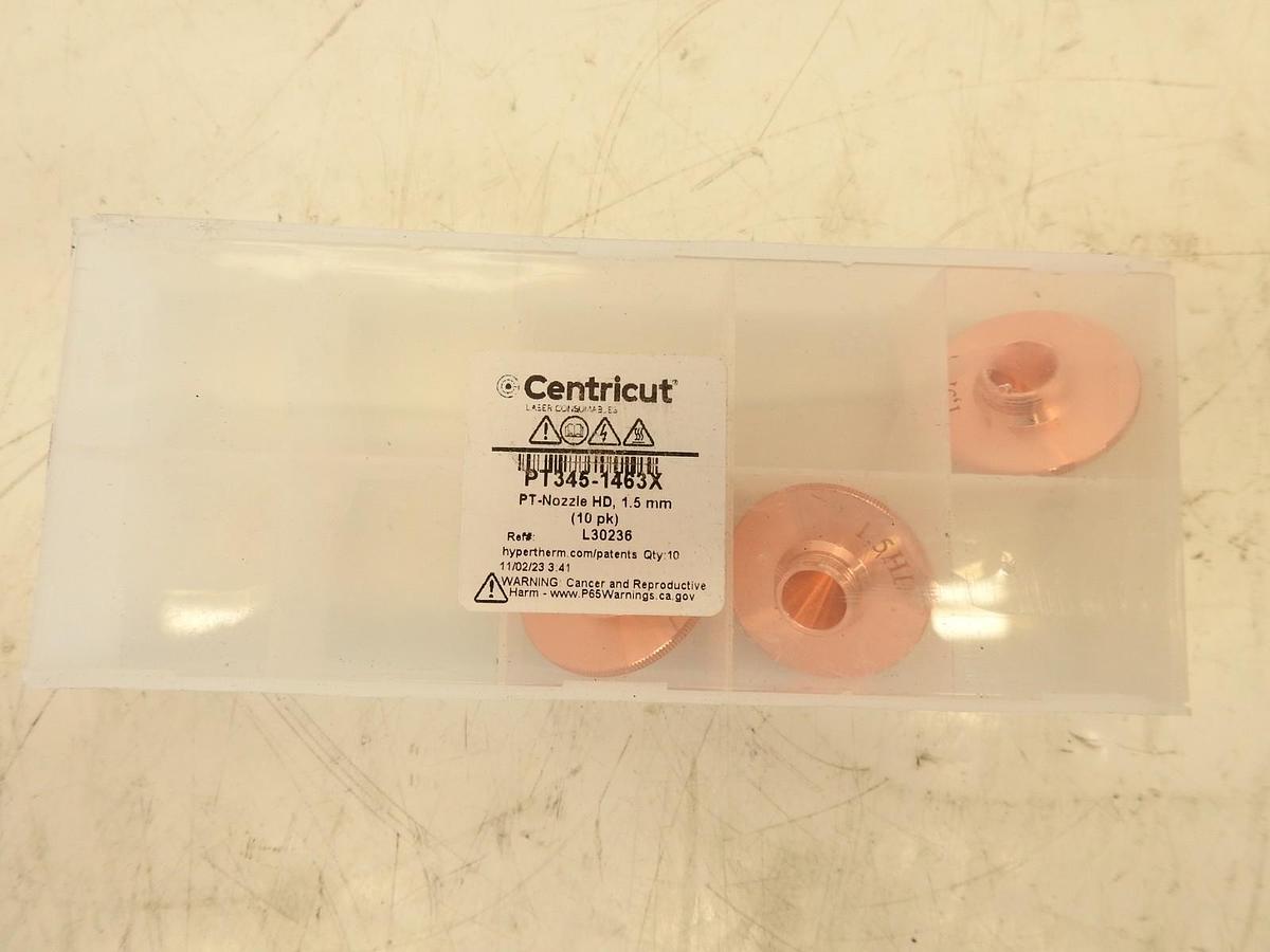 Lot Of 3 Centricut PT345-1463X Hypertherm Nozzle - 1.5mm 10 pack