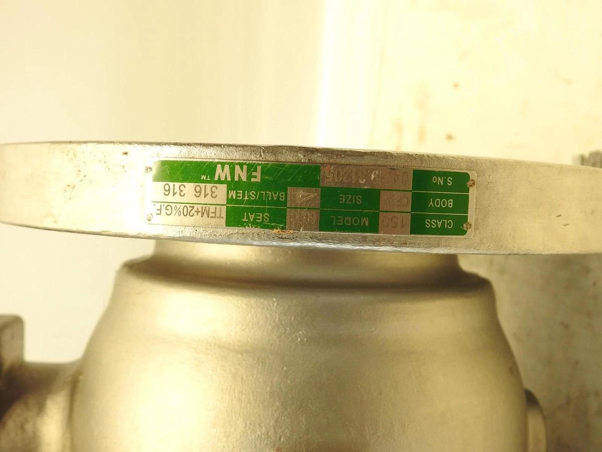 FNW 4" 600c Stainless Steel Full Port Flanged Flanged Ball Valve 150# FNW600CFP
