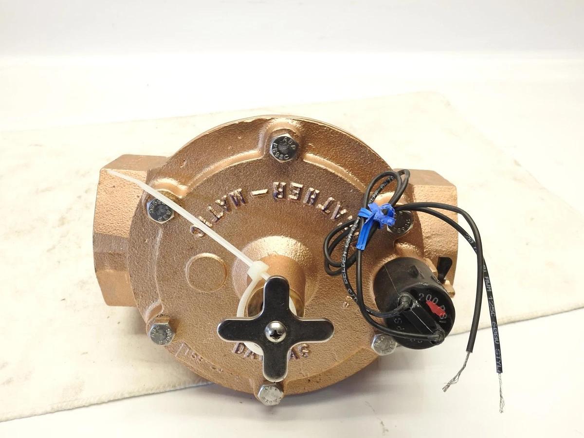 Weaher Matic 159-24  201-24 Bronze Bullet Series 2 1/2" Valve With Flow Control