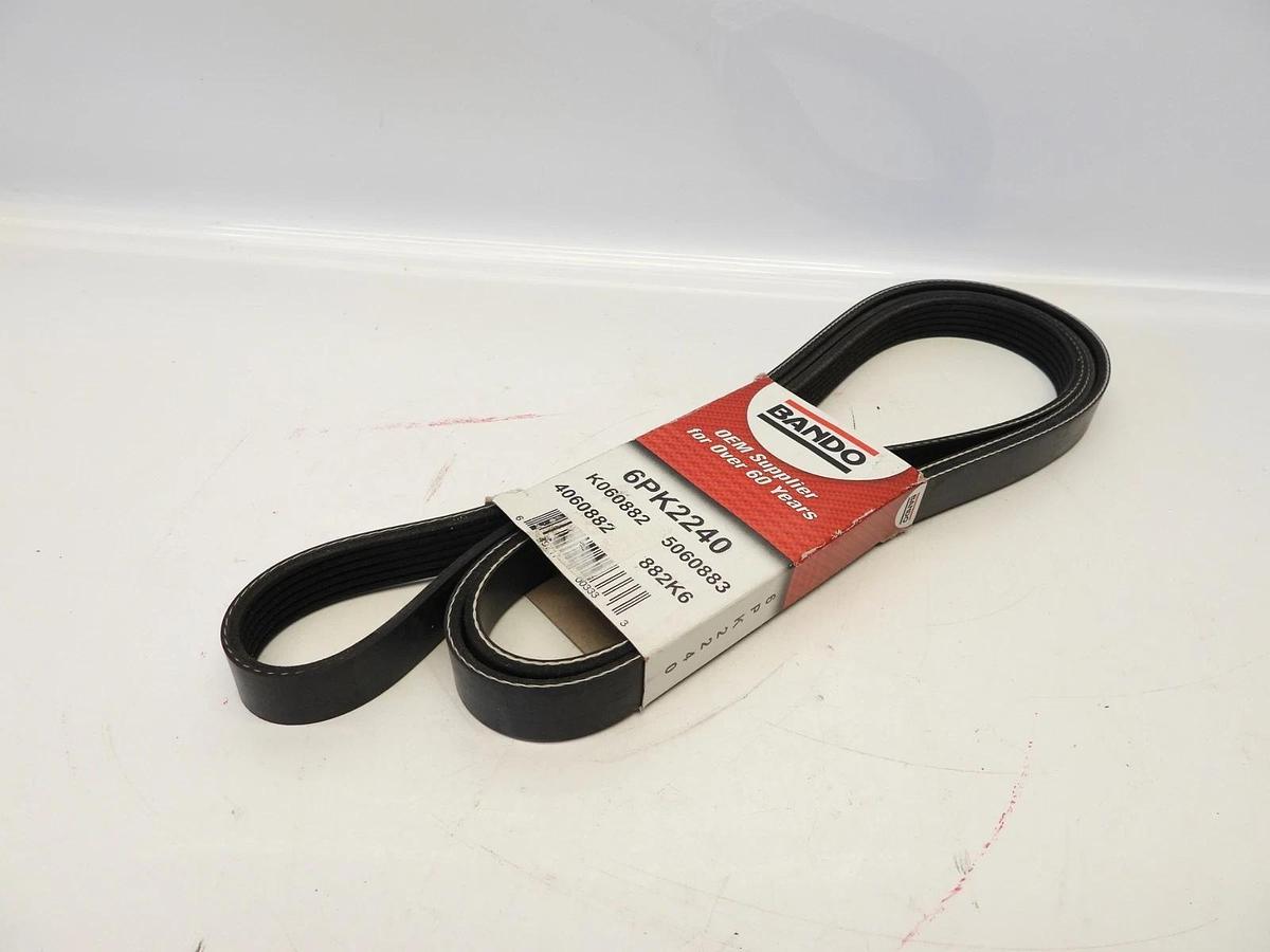 New BANDO 6PK2240 Serpentine Belt-Rib Ace Precision Engineered V-Ribbed Belt