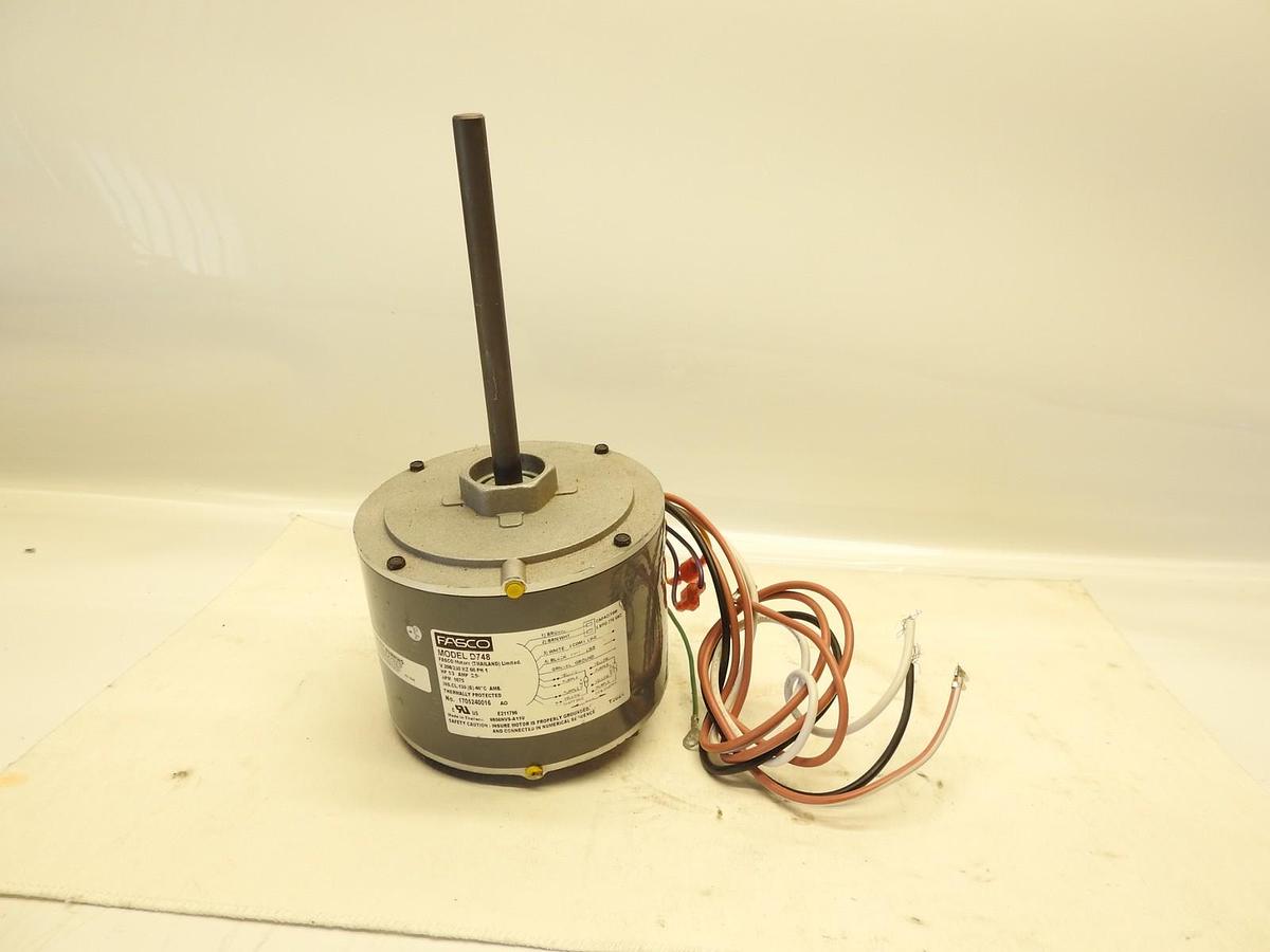 NEW Fasco 1/3 HP Condenser Fan Motor 1075 RPM 208/230 Volts D748 1 speed psc