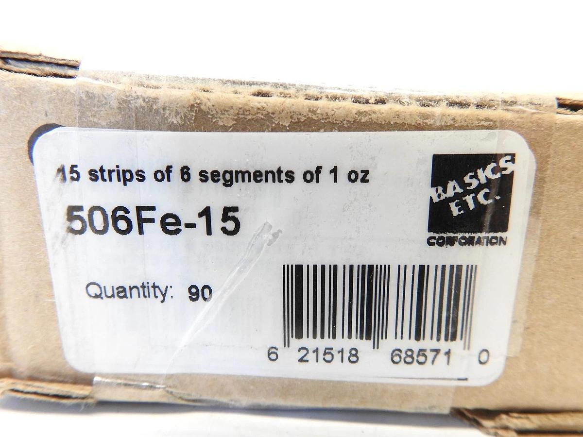Plombco 506FE-15 Tape Weight STEEL Cold Weather 1oz 1 1/4" x 6 1/4" 90PCS