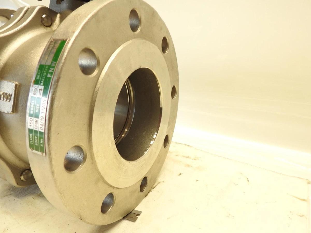 FNW 4" 600c Stainless Steel Full Port Flanged Flanged Ball Valve 150# FNW600CFP