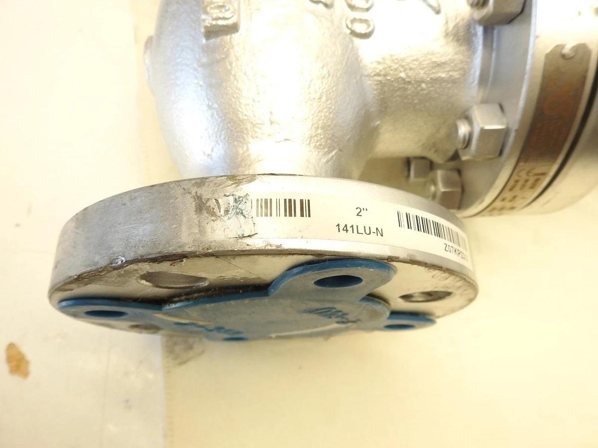 DSI Cast Steel Globe Valve 141LU-N Z07KP23/3 2" Flanged WCB x Stainless Steel Tr