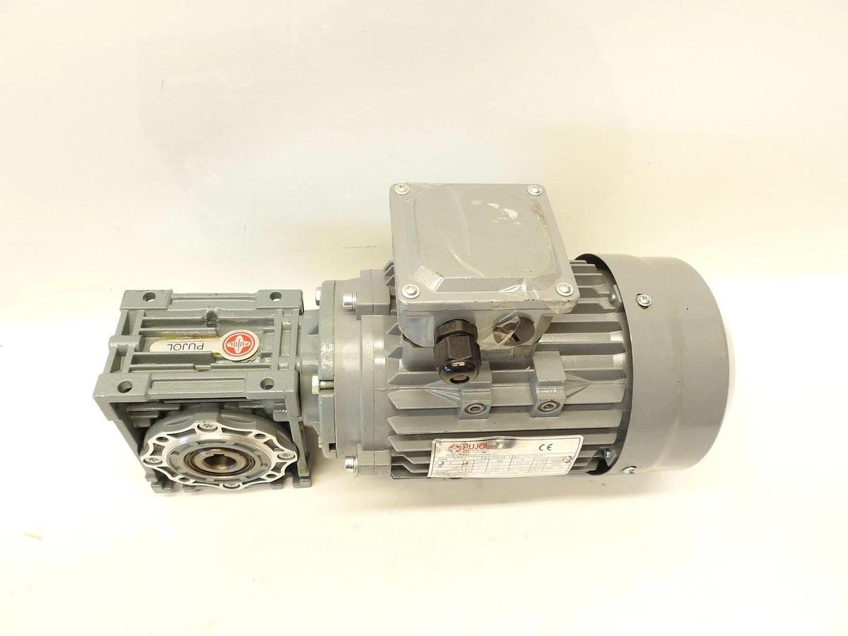 New Pujol X-712-4 Iec 230/400V 1330-1600 RPM GearMotor With Gearbox 60034-1