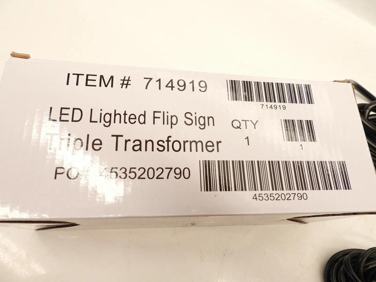 Lot Of 10 Rico 12V 5A 60W LED Lighted Flip Sign Triple Transformer Power Supply
