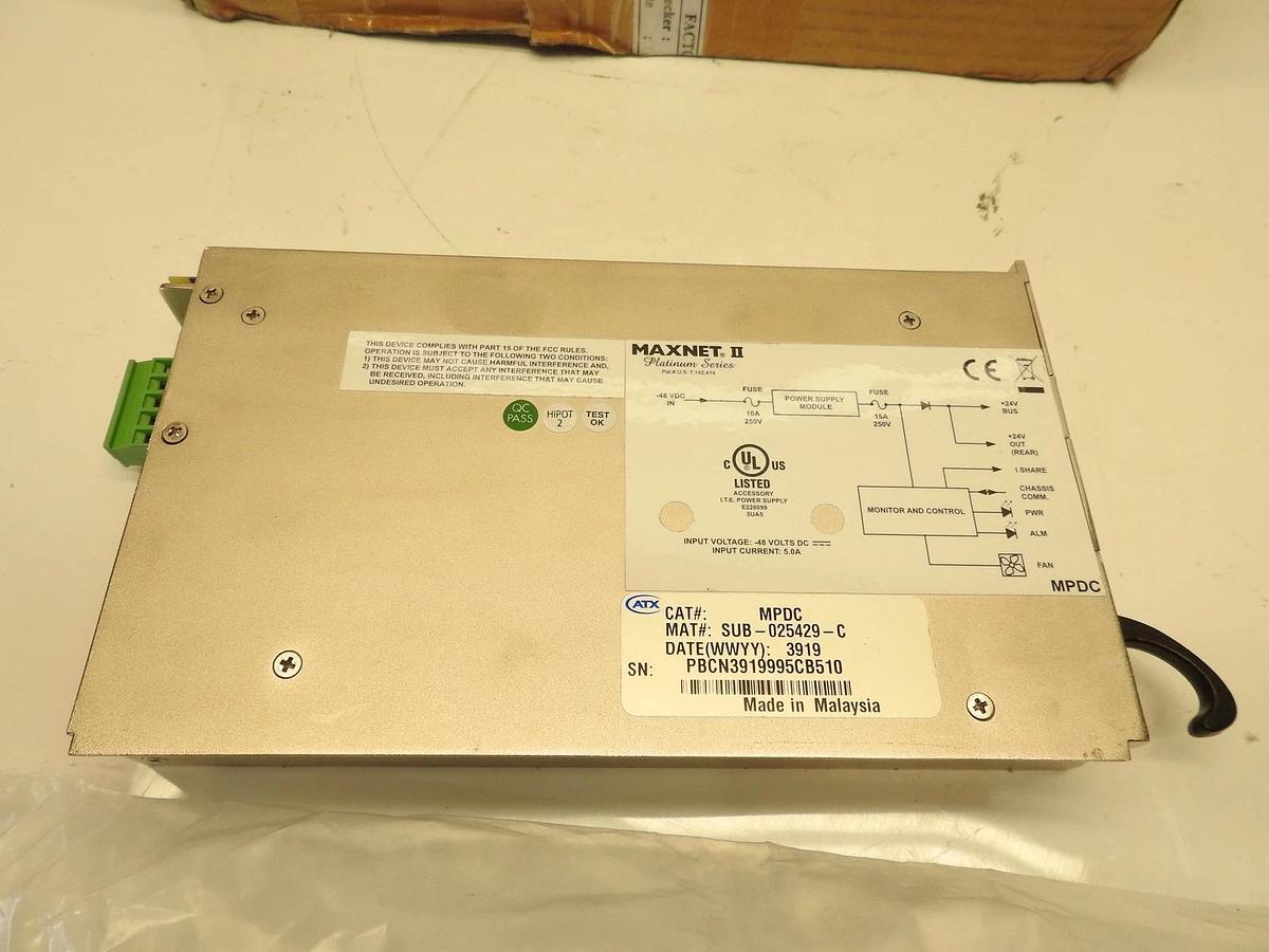 Lot Of 2 Maxinet Power Supply  MPDC Sub-025429