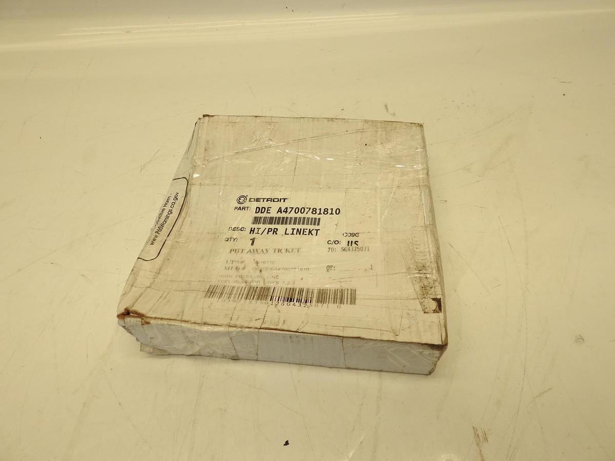 NEW OEM A4700781810 - INJECTOR HIGH PRESSURE FUEL LINE KIT, by DETROIT DIESEL