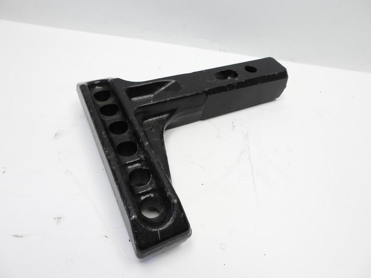 Solid Weight Distribution Shank Ball Hitch Receiver 6" Drop Heavy Duty Black