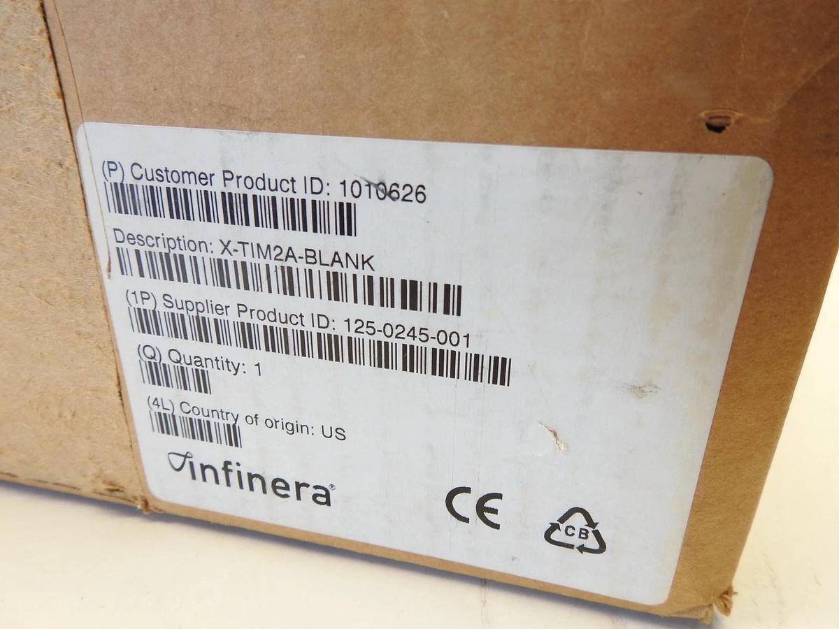 New Oem Infinera X-TIM2A-BLANK 1010626  125-0245-001