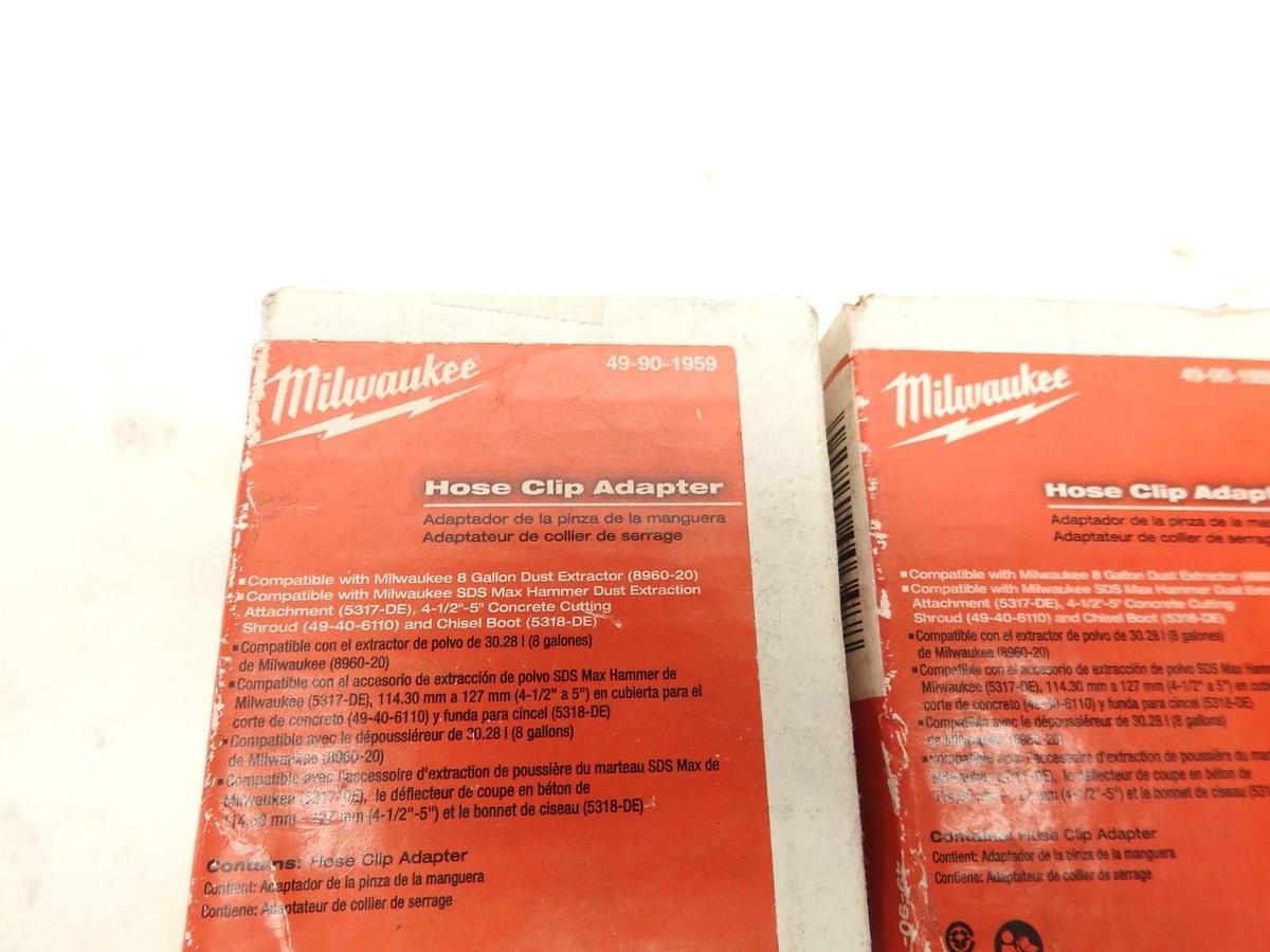 Lot Of 4 Oem Milwaukee 49-90-1959 Hose Clip Adapter