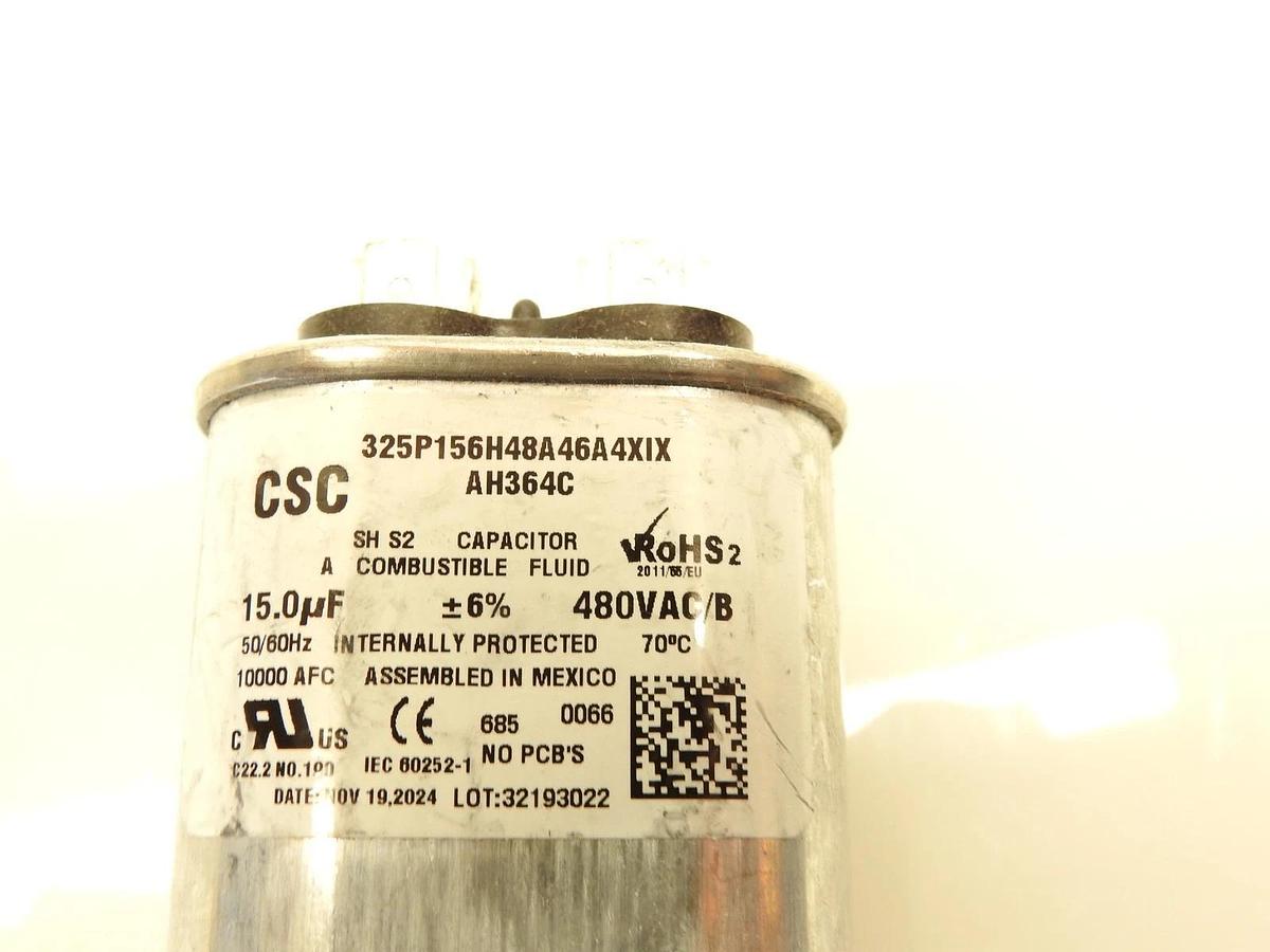 New Genuine GAST AH364C M15-Capacitor 15MFD 480VAC/B 50/60Hz