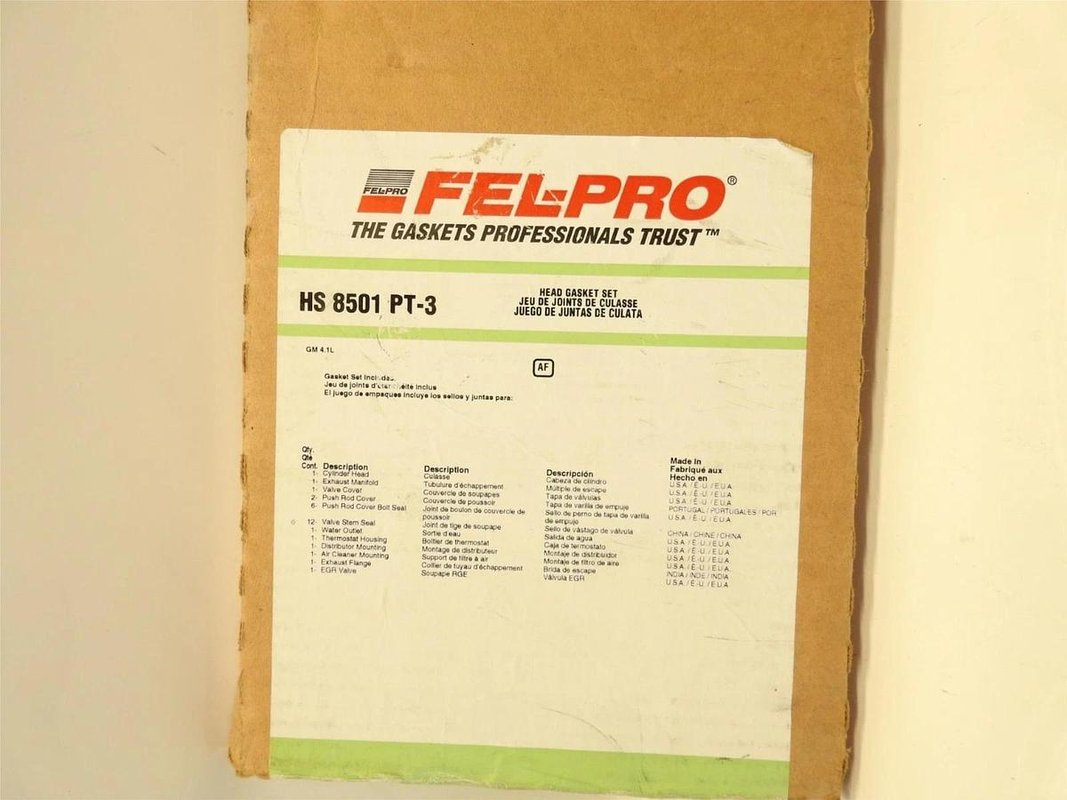 Fel-pro HS8501PT-3 Cylinder Head Gasket Set For 1975-1979 Chevrolet GMC 250 L6