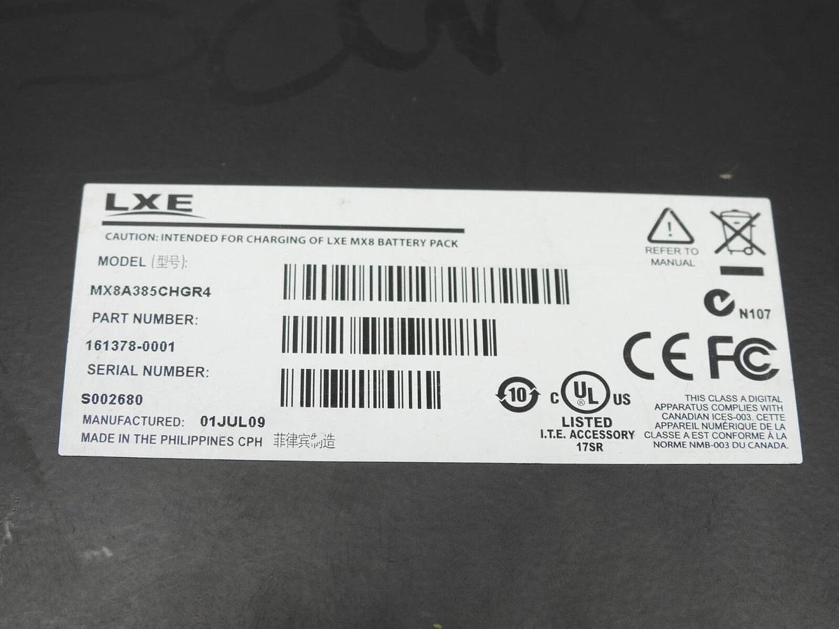 Lot Of 3 LXE MX8A385CHGR4 4-Bay Battery Charger For LXE MX8