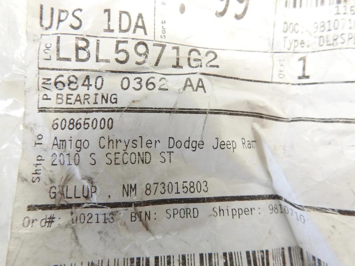 Genuine Mopar 68400362AA Differential Drive Pinion