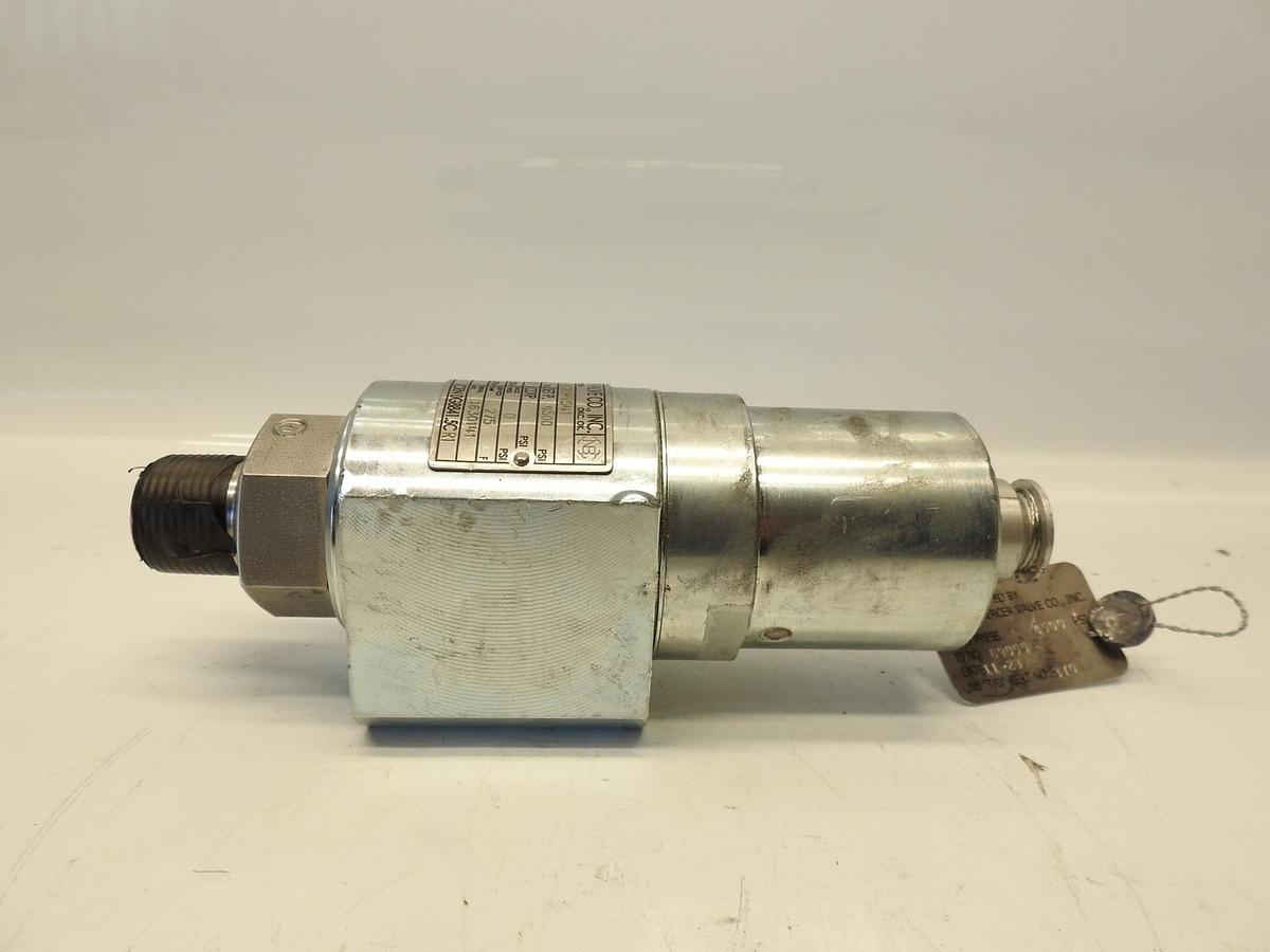 New Mercer Valve - 91-M2C61P1541 - 3/4" Threaded Relief Valve - 4500 psi
