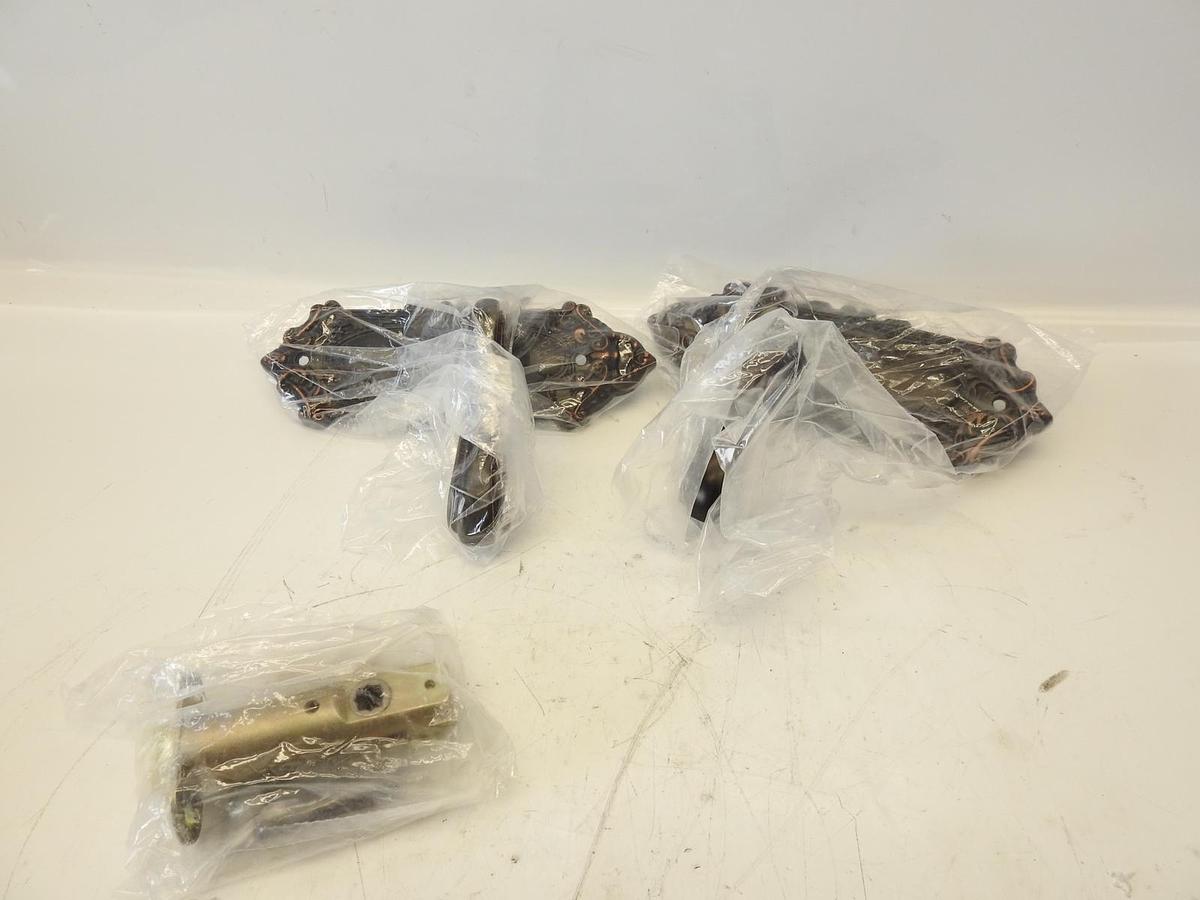 Emtek - 8103WMUS10B - Passage, Sideplate Locksets Victoria Non-Keyed 7-3/4'', We