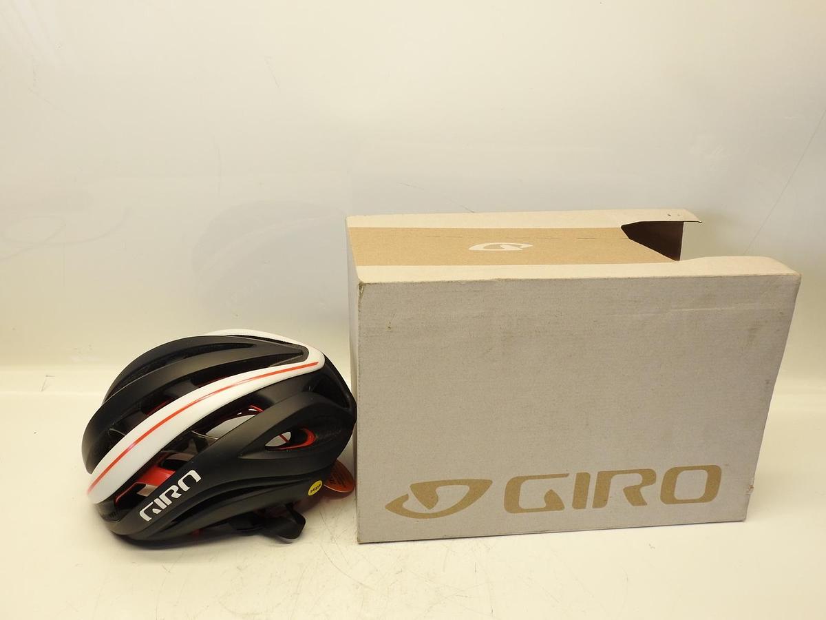 Giro Aether Spherical MIPS Cycling Helmet Matte Black, White, Red Small
