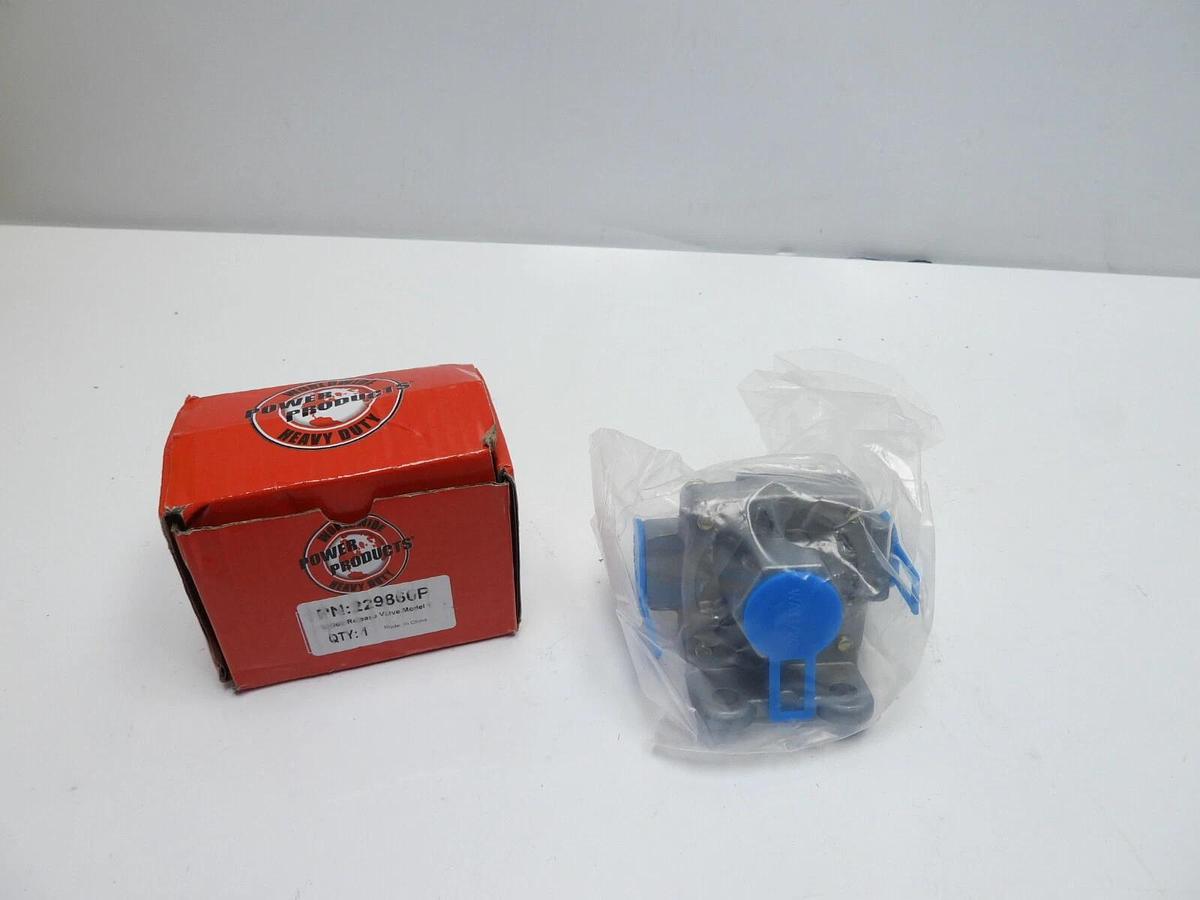 Power Products,229860P QR-1 Quick Release Valve,Side Ports 3/8" NPT, Top 1/2"