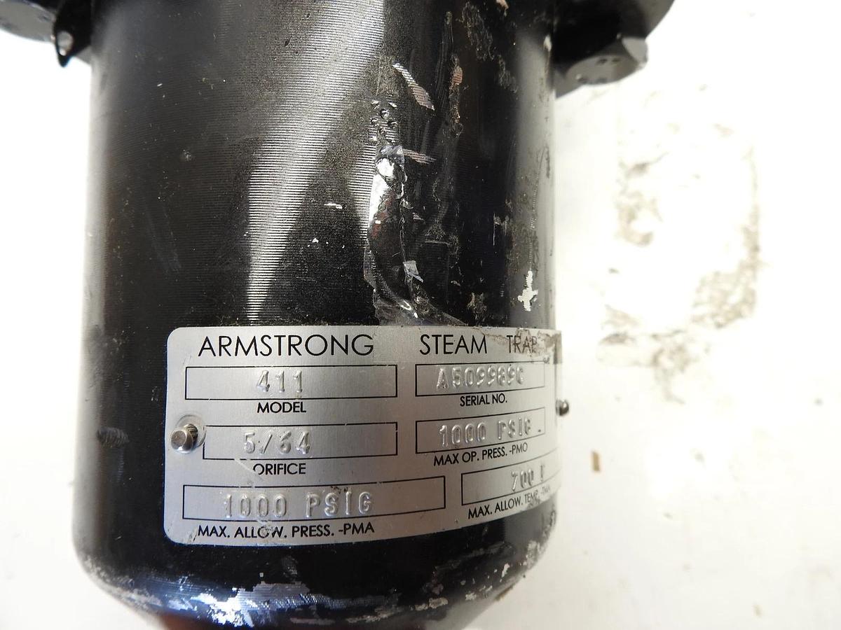 Armstrong 411 1/2in Orifice 900RF 5/64in Orifice 1000lb Forged Carbon Steel Inve