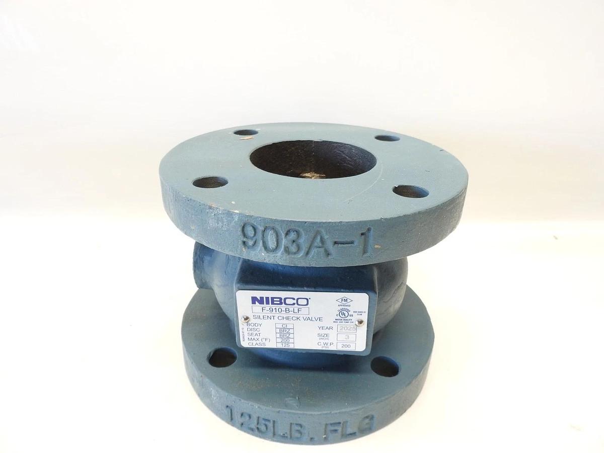 New Genuine Nibco F-910-B-LF Check Valve 3” Flanged